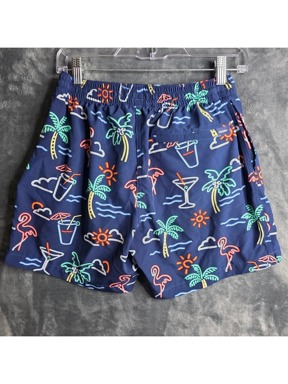 Chubbies The Neon Lights Men’s Swim Trunks Sz Small